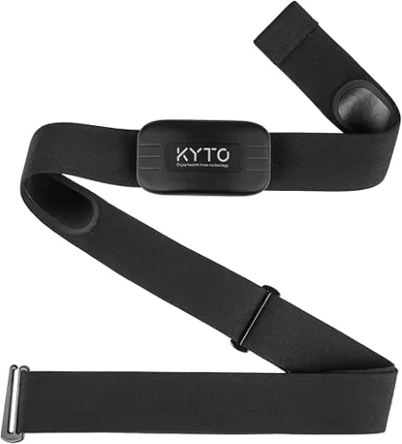 KYTO Heart Rate Monitor Chest Strap, ANT+/ Bluetooth, Compatible with iOS/Android APPs Cycling/Yoga/Basketball/Running