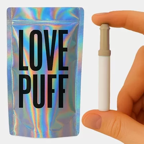LovePuff No Heating Non-Electric Vaporless Puffer | Habit Replace Bad Habits, Reduce Cravings | Quit Smoking, Quit Vaping Smokeless Inhaler | Nicotine-Free Lung Detox, Mountain Flavored Air
