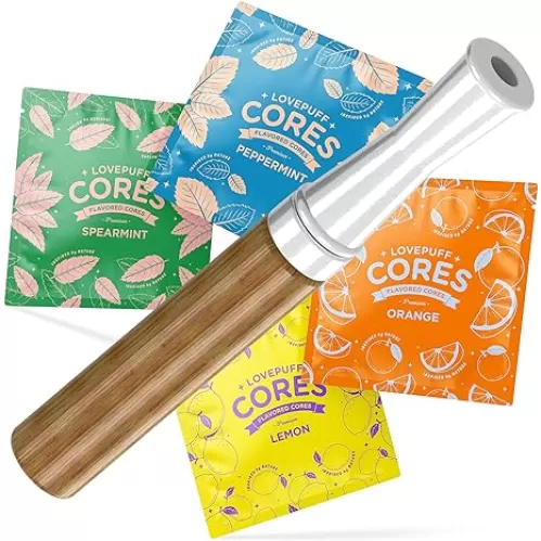 LovePuff Smokeless Inhaler, Non-Electric, Flavored Core, Nicotine-Free