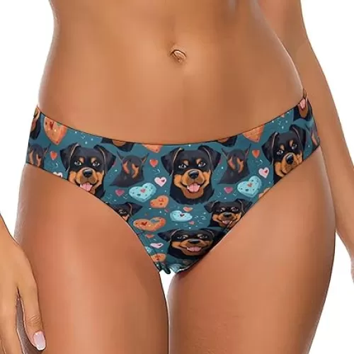 Rottweiler Dog with Hearts Women