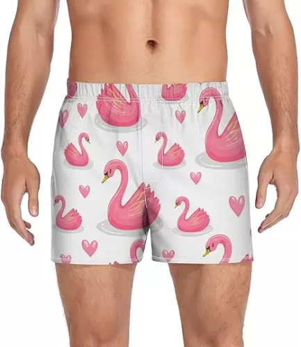 Swan Heart Cartoon Lightpink Men