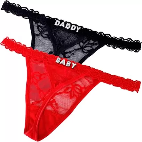 2-Pack Personalized Thongs with Names, Thong with Name on It