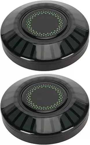 2PCS RGB Sound Control Lights, Magnetic LED Car Interior Light with APP Control, Voice Activated Pickup Music Rhythm Light Rechargeable, for KTV Party Room Decoration