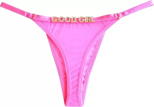 Ameto Personalized Thongs - Custom Name/Text Thongs - Rhinestone Thong - Valentines Gift for Him, for Her