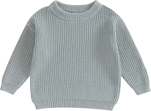 Autumn Winter Warm Outfits Baby Girl Cute Long Sleeve Knitted Sweater Pullover Top