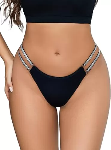 Avidlove Thongs for Women Sexy Low Waist Underwear Brazilian Tanga Panties