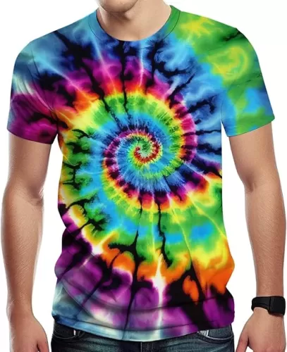 Casual Tiger Graphic T-Shirt for Men Novelty Animal Pattern Short Sleeve Shirts, Small