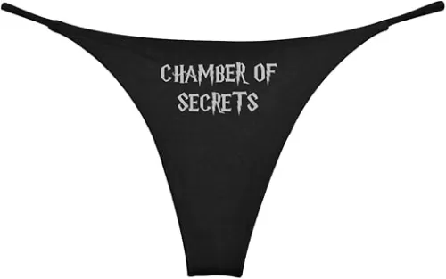 Chamber Magical Thong Womens Cotton (Set of 1) Black