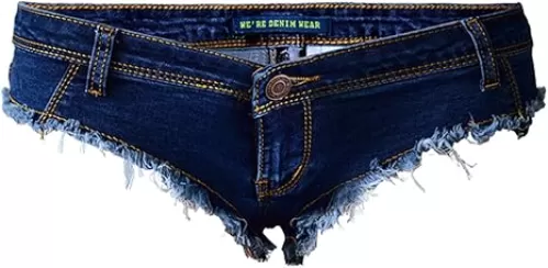 Cresay Women Sexy Thong Cheeky Jeans Shorts Mini Hot Pants