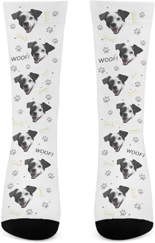 Custom Dog Face Socks for Men and Women, Personalized Picture Socks, Customized Picture on Socks Gift
