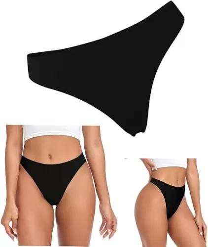 Customized Seamless Low-waist Womens Thongs, Personalized Women T-back with Face,