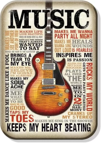 Desperate Enterprises Music Inspires Me Refrigerator Magnet - Funny Magnets for Office, Home & School - Made in The USA