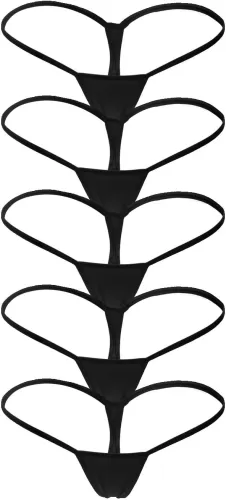 ETAOLINE Women's Low Rise Micro Back G-string Thong Panty Underwear