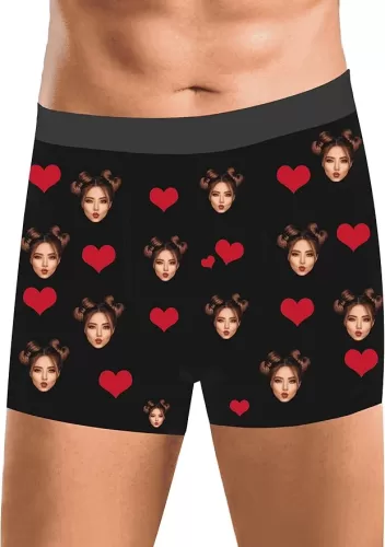Gifts for Boyfriend, Custom Boxers with Face, Personalized Gifts for Men Unique, Boyfriend Birthday Gift Ideas
