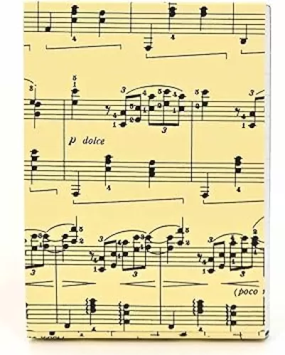 Graphique Sheet of Music Pocket Notes – Pocket Notebook with "Just a Note" Interior and Matching Sheet Music Magnetic Lid Case, 75 Full Color Pages, 3" x 4"