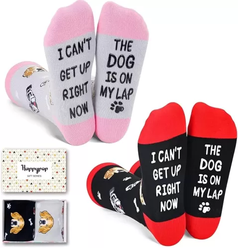 HAPPYPOP Funny Animal Ideas Gifts - Dog Women Gifts, Cat Lover Socks, Goat Chicken Socks