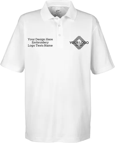 INK STITCH Men 8405 UltraClub Custom Design Embroidery Cool Dry Sports Golf Work Polo Shirts