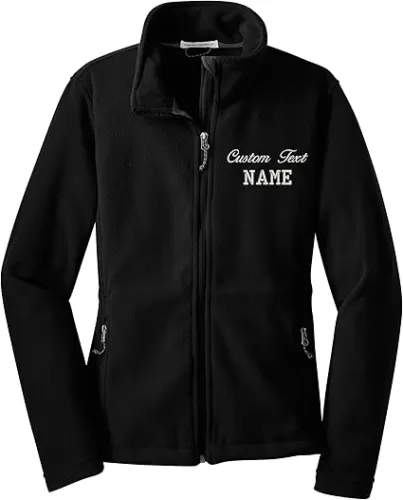 INK STITCH Women L217 Custom Stitching Embroidery Fleece Jackets - Multicolors