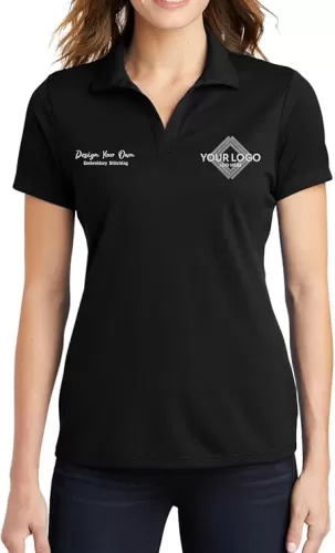 INK STITCH Women Lst640 Custom Embroidery Personalized Logo Texs Mesh Cool Fit Polo Shirts