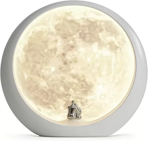 mamre Super Moon Night Light - Dimmable Table Lamp for Home Decor and Unique Gift for Anniversaries, Weddings, Valentine's Day, and Christmas