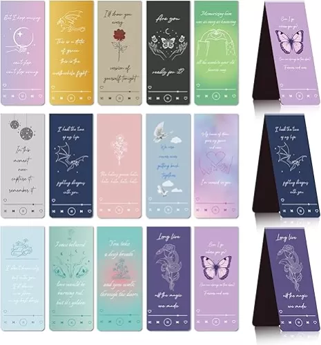 Music Inspired Magnetic Bookmark - 30PCS Music Motivational Magnetic Bookmarks for Women Singer Book Marks Page Magnets Marker Clip for Book Lovers Girls Students Teacher Reading Bookis