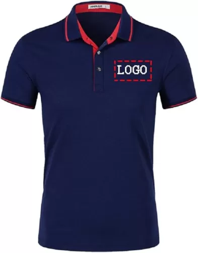 Personalized Men Polo Shirts Customized Casual Slim Fit Collar Shirt Work Shirt