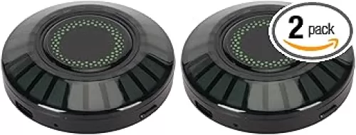 Rechargeable Music Rhythm Light, 2pcs RGB Pickup Ambient Lamp APP Control Sound Activated Magnetic Colorful LED Lights Built in Microphone for Car Partie Stage