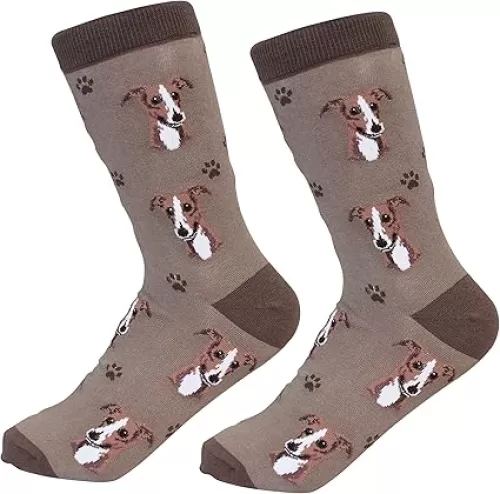 Socks - Fun Unisex Crazy Pet Lover Novelty Funny Gifts for Dog Lovers Cute Pattern Casual Crew One Size Fits most