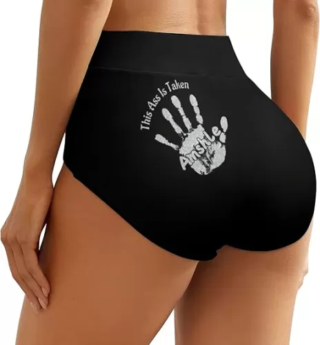 This Ass Belongs to Me Personalized Leggings, This Ass is Taken Custom Yoga Pants for Women Wife Girlfriend Naughty Gifts