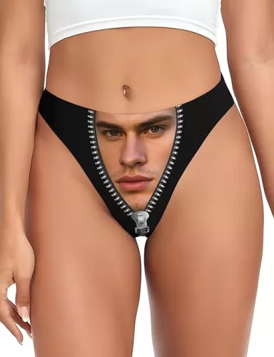 Thong with Faces on Them Custom, Custom Underwear for Women, Customized Women Thong, Gift for Wife Anniversary
