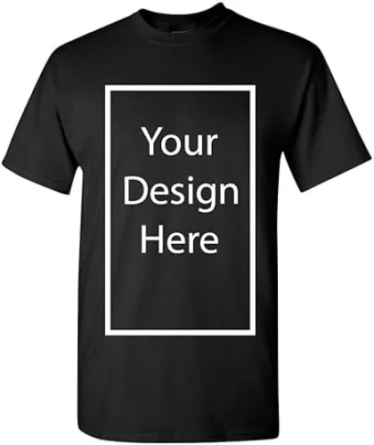 Add Your Own and Text Design Custom Personalized Adult T-Shirt Tee
