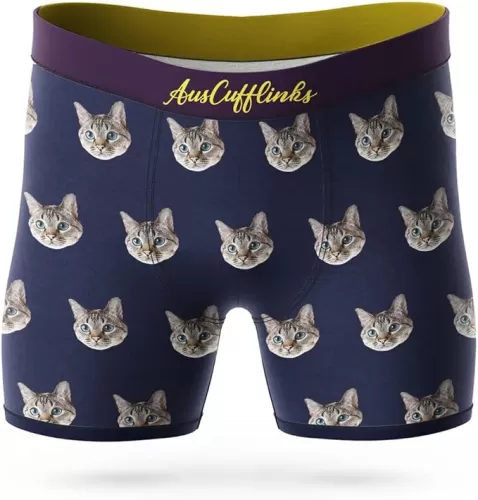 AUSCUFFLINKS Underwear For Him MEDIUM FIT | Boxer Briefs Gift for Her | Brief Undies | Quirky Novelty Present for TEEN