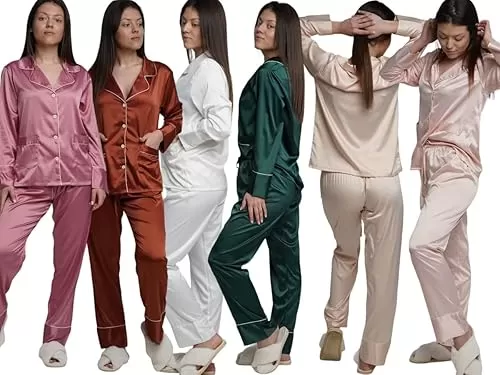 Bridesmaid Pajamas with Personalization - Bridal Party Pajamas- Pajama for Women - Two-piece PJ Sets - Soft Sleepwear Lingerie - Bridesmaid Gifts - Short Sleeve Pajamas Tops - Bridal Party