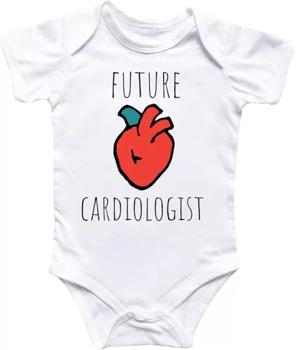 Cardiologist Heart - Baby Boy Girl Clothes Infant Bodysuit Funny Cute Newborn
