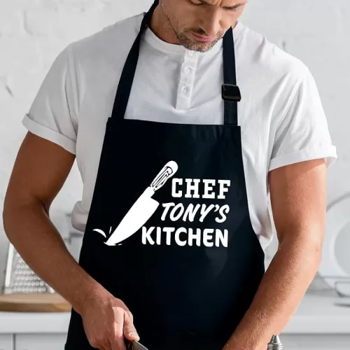 Custom Chef Apron For Men, Grilling Gifts For Men, Mens Christmas Gifts, Personalized Chef Apron, Kitchen and BBQ Apron For Daddy, Funny Cooking Apron, Fathers Day Gifts For Dad