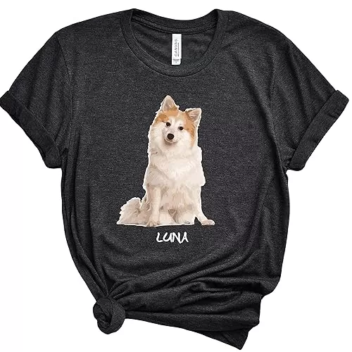 Custom Face Photo Shirt, Personalized Dog Shirt, Custom Pet Shirt, Add Your Pet Photo and Pet