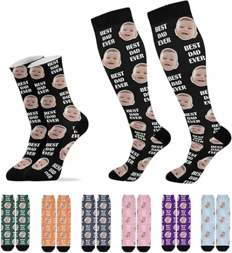 Custom Socks Personalized Ankle Socks Knee High Socks Customized Funny Socks for Women Men Customizable Gifts