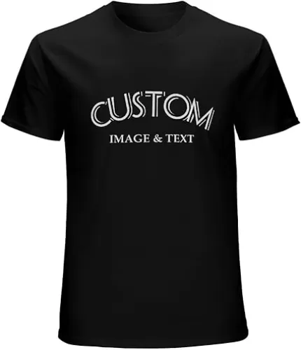 Custom T Shirts Design Your Own Shirt for Men Women Personalized Printed T-Shirts with Photo Front/Back