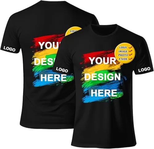 Custom T Shirts Men/Women Design Your Own T Shirt Personalized Your Image Photo/Text Front/Back Tshirts Print