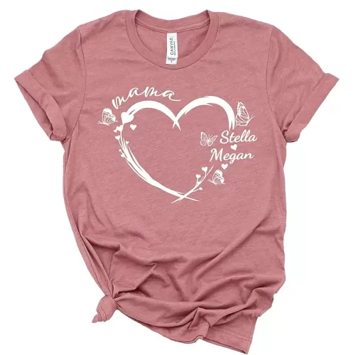 Customizable Mom Shirt with Custom Kid