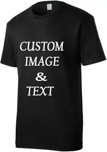 Customized T-Shirt, Upload Photos, Type Text, Custom Gifts, Personalized with Your Own Design