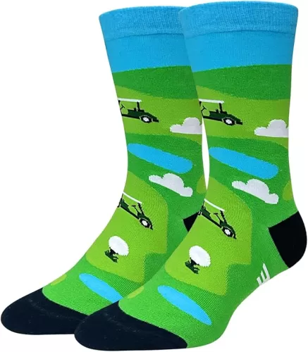 Funny Golf Socks For Mens Outdoors Gag Novelty Gifts for Men Women, and Teens