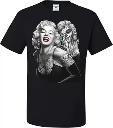 Funny Tats Skeleton Face T-Shirts