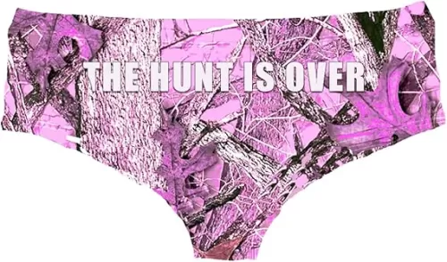 Hunt Is Over Pink Camo Hipster For Women (Set of 1)