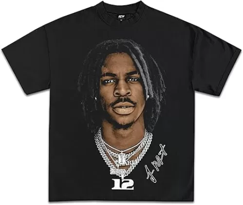 Ja Morant Big Face Custom Graphic T-Shirt | Premium Quality Heavyweight Basketball Shirt for Adults & Kids