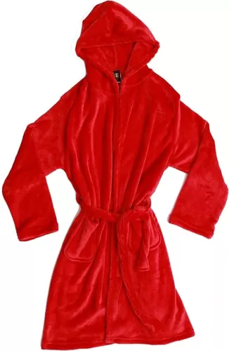 Just Love Hooded Plush Fleece Robe for Girls