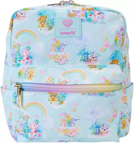 Loungefly Care Bears Allover Print Nylon Mini Backpack