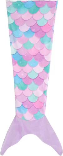 Mermaid Tail Blanket for Kids Soft Wearable Blankets Super Plush Flannel Sleeping Snuggle Blanket Gifts for Girls 4~12 Year