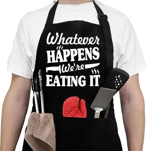 NewEleven Fathers Day Gift For Men, Dad, Husband, Him - Aprons For Men With Pockets