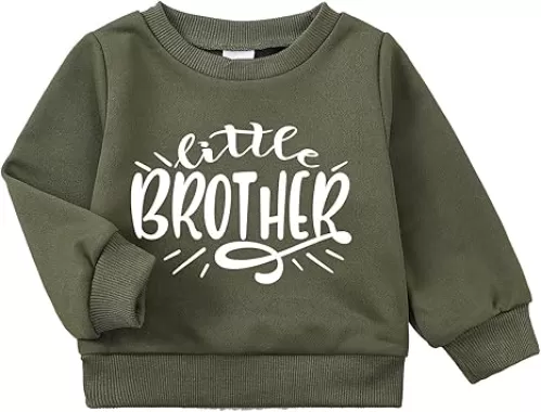 NZRVAWS Infant Baby Boy Clothes 0 6 12 18 24 Month Newborn Long Sleeve Pullover Sweatshirt Fall Toddler Boy Outfits 2-3T